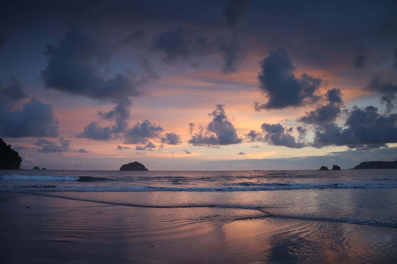 Ocean view over Jacó Beach, Costa Rica